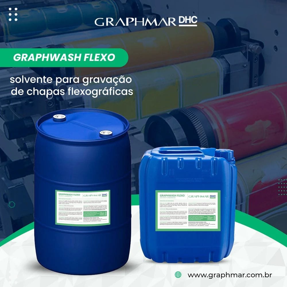 Solvente para Gravação e Limpeza de Chapas de Fotopolímeros - GRAPHWASH FLEXO