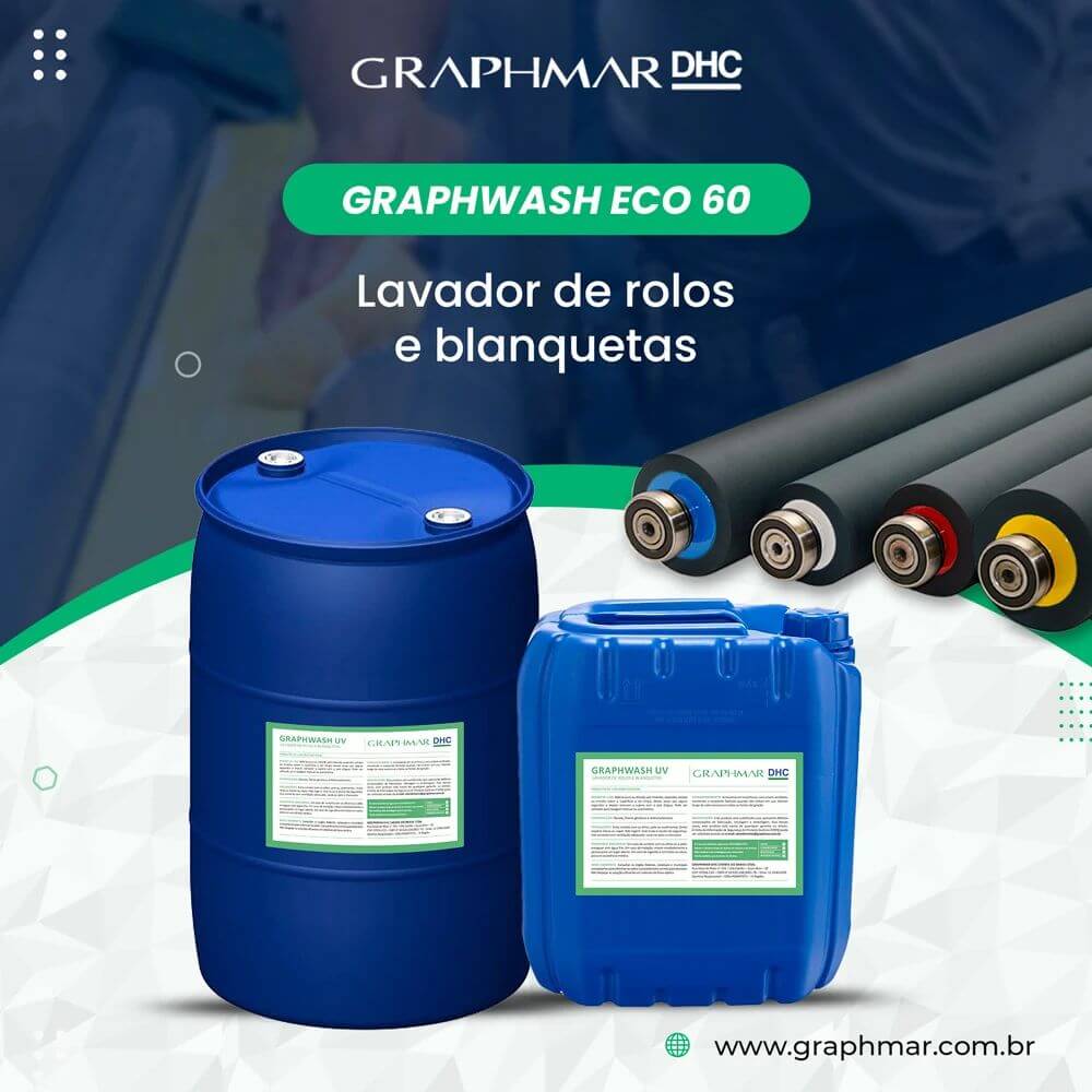 Lavador de rolos e blanquetas - GRAPHWASH ECO 60