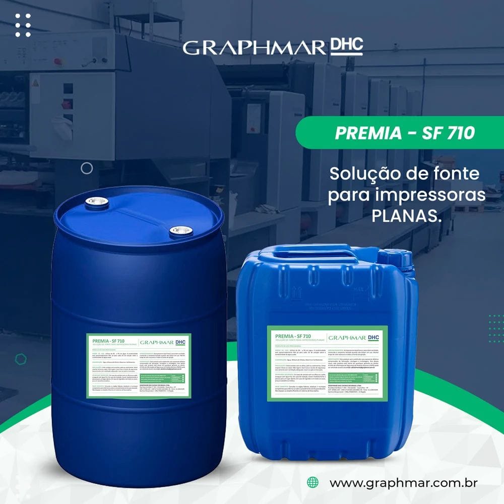 Solução de Fonte Zero Álcool para Impressoras Sheetfed - PREMIA SF 710